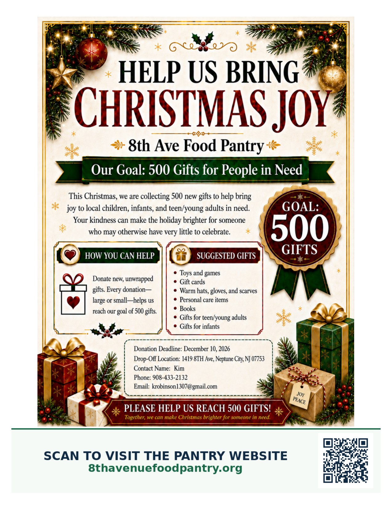Christmas Toy Drive flyer
